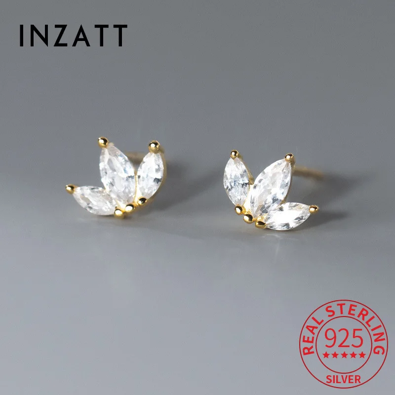 INZATT Real 925 Sterling Silver Sparkling Zircon Leaves Mini Stud Earrings for Women Classic Fine Jewelry Piercing Ear Hole Care
INZATT Real 925 Sterling Silver Sparkling Zircon Leaves Mini Stud Earrings for Women Classic Fine Jewelry Piercing Ear Hole Care
