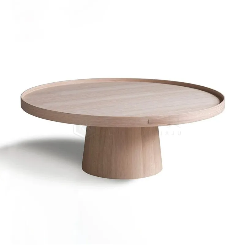 Simple modern Japanese round coffee table American ecological log color living room tea table light luxury
Simple modern Japanese round coffee table American ecological log color living room tea table light luxury