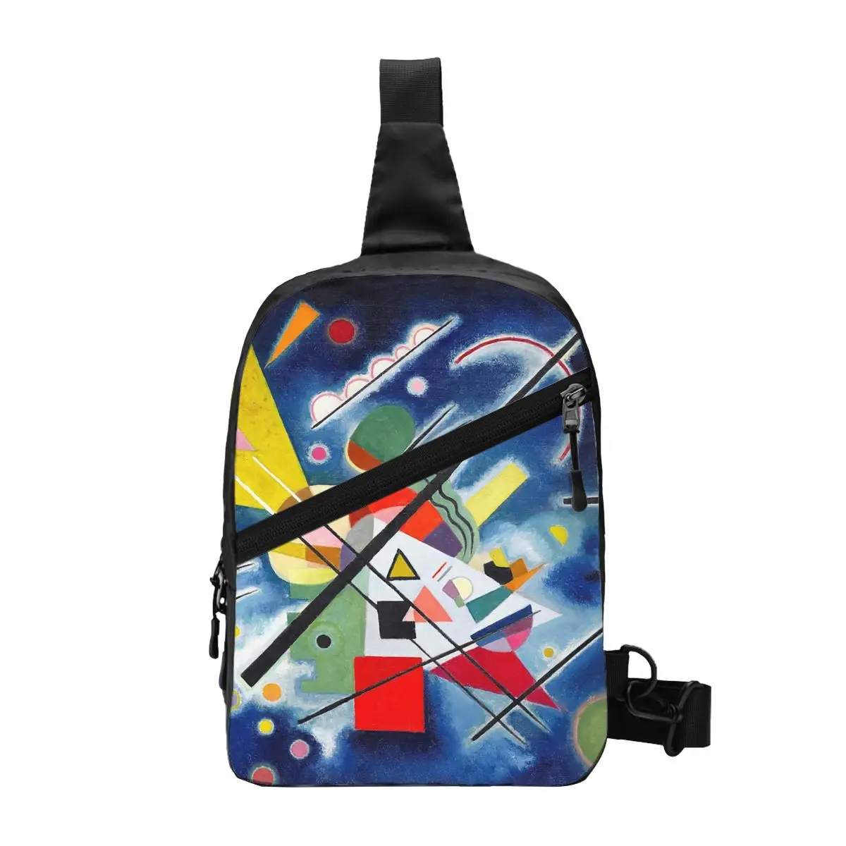 Wassily Kandinsky Crossbody Sling Backpack Men Custom Blue Painting Chest Shoulder Bag for Cycling Camping Daypack
Wassily Kandinsky Crossbody Sling Backpack Men Custom Blue Painting Chest Shoulder Bag for Cycling Camping Daypack