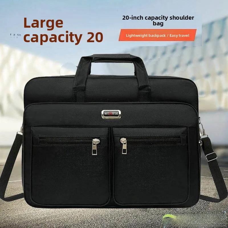 Men's Large 20 Inch Single Shoulder Oxford Cloth Waterproof Wear-resistant Business Handbag Travel Bag Crossbody Bag
Men's Large 20 Inch Single Shoulder Oxford Cloth Waterproof Wear-resistant Business Handbag Travel Bag Crossbody Bag