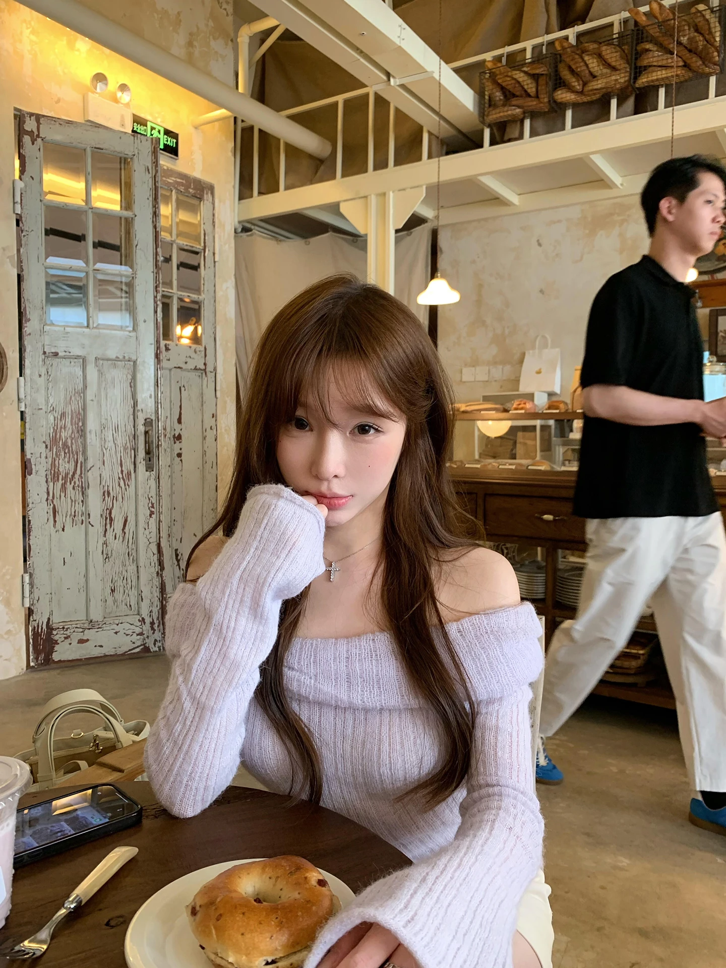 FEMPILOT Нежный вязаный свитер на одно плечо светло-фиолетового цвета, женский повседневный топ с воротником-стойкой, длинный трикотажный джемпер для весны
FEMPILOT Нежный вязаный свитер на одно плечо светло-фиолетового цвета, женский повседневный топ с воротником-стойкой, длинный трикотажный джемпер для весны