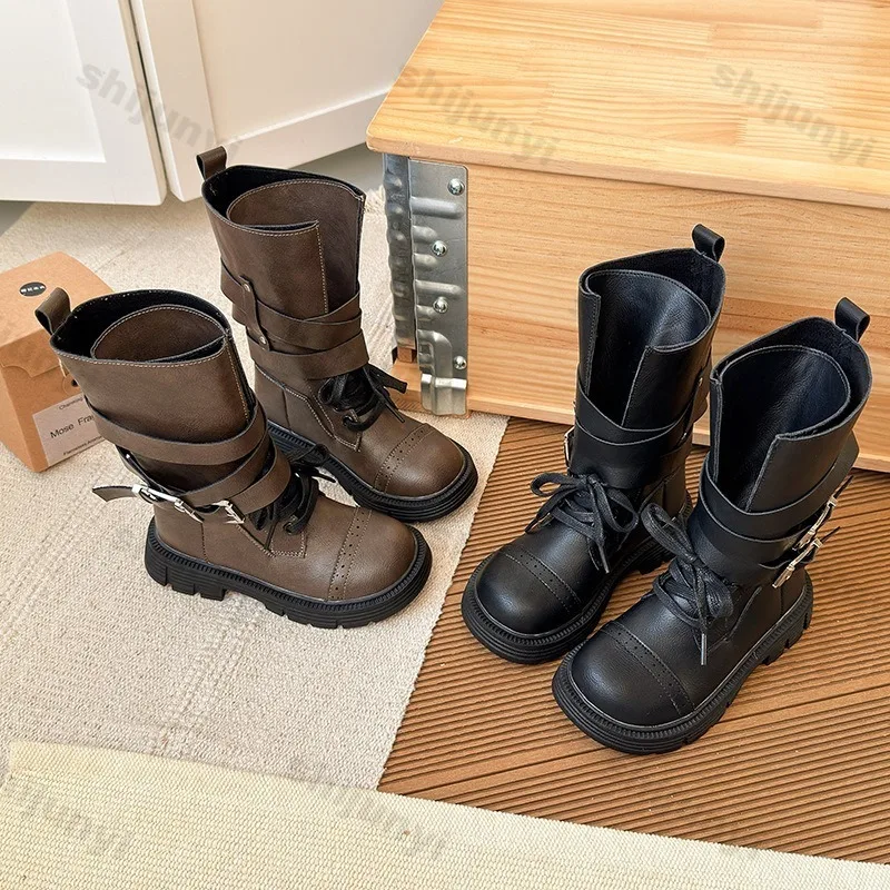 Children Knee Length Boots New 2025 Autumn British Girls Princess Boots Kids Fashion Comfortable Non Slip Buckle Long Boots
Children Knee Length Boots New 2025 Autumn British Girls Princess Boots Kids Fashion Comfortable Non Slip Buckle Long Boots