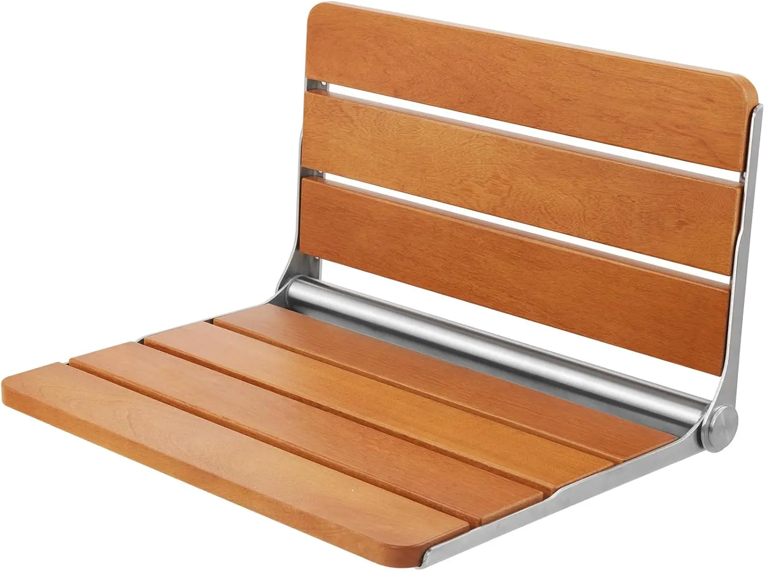 Folding Oak Shower Seat, 16.1" x 13.4" Unfolded, Wall Mounted Fold Up Shower Bench with 440 lbs Load Capacity, Space Saving Home
Folding Oak Shower Seat, 16.1" x 13.4" Unfolded, Wall Mounted Fold Up Shower Bench with 440 lbs Load Capacity, Space Saving Home