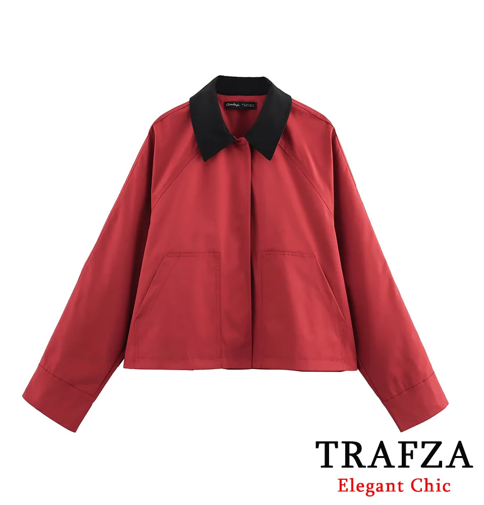 TRAFZA-Women Fashion Color Clash Jacket Lapel Buttons Loose Jacket Coat New 2025 Spring Fall Street Outing Casual Jacket
TRAFZA-Women Fashion Color Clash Jacket Lapel Buttons Loose Jacket Coat New 2025 Spring Fall Street Outing Casual Jacket