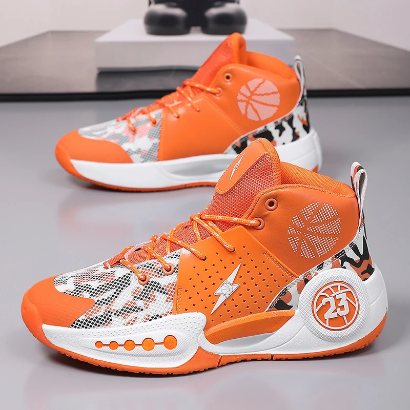 Mesh Breathable Basketball Sneakers Wear Resistant Shock Absorbing Anti Slip Lightweight Practical Sports Shoes for Teenagers Ch
Mesh Breathable Basketball Sneakers Wear Resistant Shock Absorbing Anti Slip Lightweight Practical Sports Shoes for Teenagers Ch