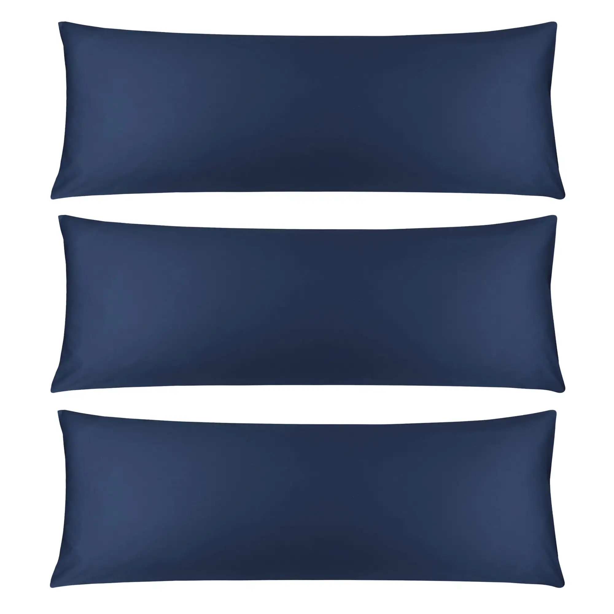 3 Pack Breathable Egyptian Cotton Body Pillow Covers, 20 x 48, Navy Blue
3 Pack Breathable Egyptian Cotton Body Pillow Covers, 20 x 48, Navy Blue