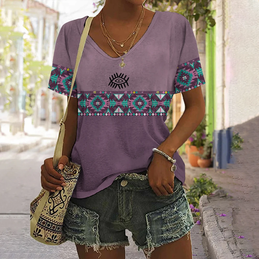 Retro Tribal Ethnic Style Cashew Flower 3D Print T-Shirt Women Fashion Streetwear Short Sleeve V-Neck T Shirt Top Woman Clothes
Retro Tribal Ethnic Style Cashew Flower 3D Print T-Shirt Women Fashion Streetwear Short Sleeve V-Neck T Shirt Top Woman Clothes