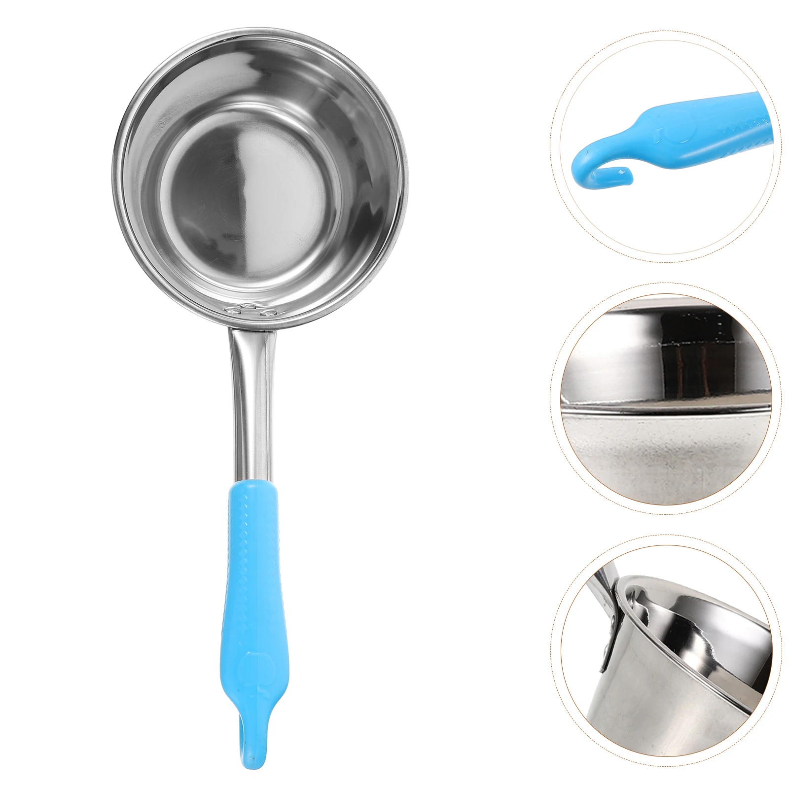 Portable Water Spoon Ladle 14cm Thickened Handle with Hook Stainless Steel Camping Hiking Kitchen Plastic Soup Water scoop
Portable Water Spoon Ladle 14cm Thickened Handle with Hook Stainless Steel Camping Hiking Kitchen Plastic Soup Water scoop