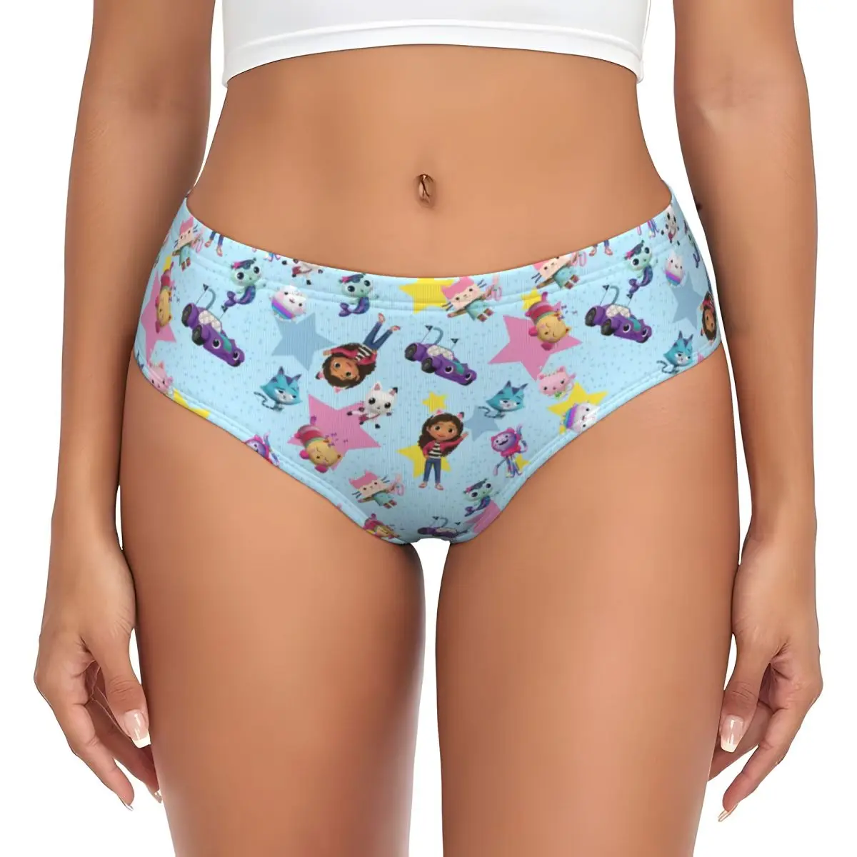 Custom Gabby And Friends Pattern Brief Panties for Women Comfort Stretch Underwear
Custom Gabby And Friends Pattern Brief Panties for Women Comfort Stretch Underwear