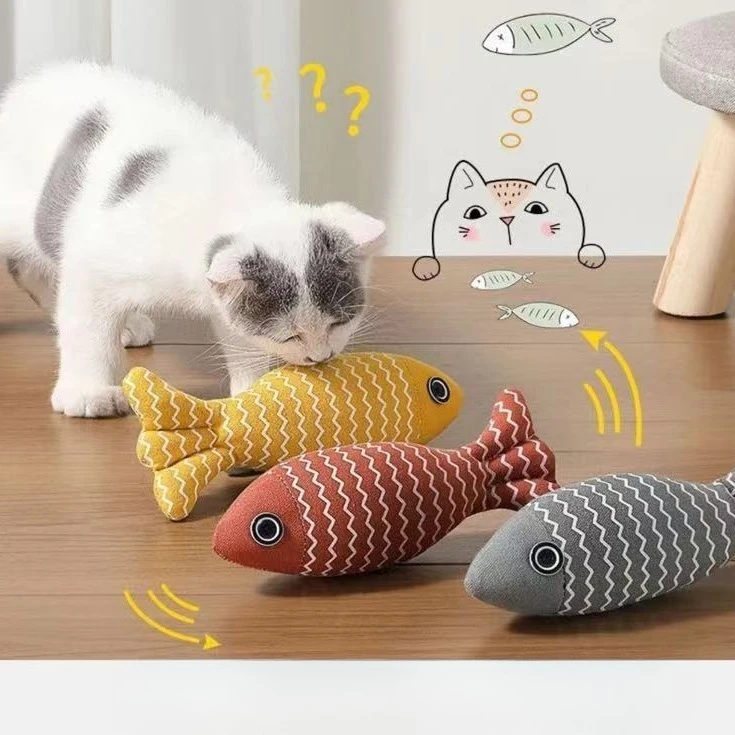 Simulated Fish Cat Toy Cat Chewing Teeth Grinding Catnip Fish Toy Interactive Simulation Fish Toys for Cat Kitten Pet Supplies
Simulated Fish Cat Toy Cat Chewing Teeth Grinding Catnip Fish Toy Interactive Simulation Fish Toys for Cat Kitten Pet Supplies