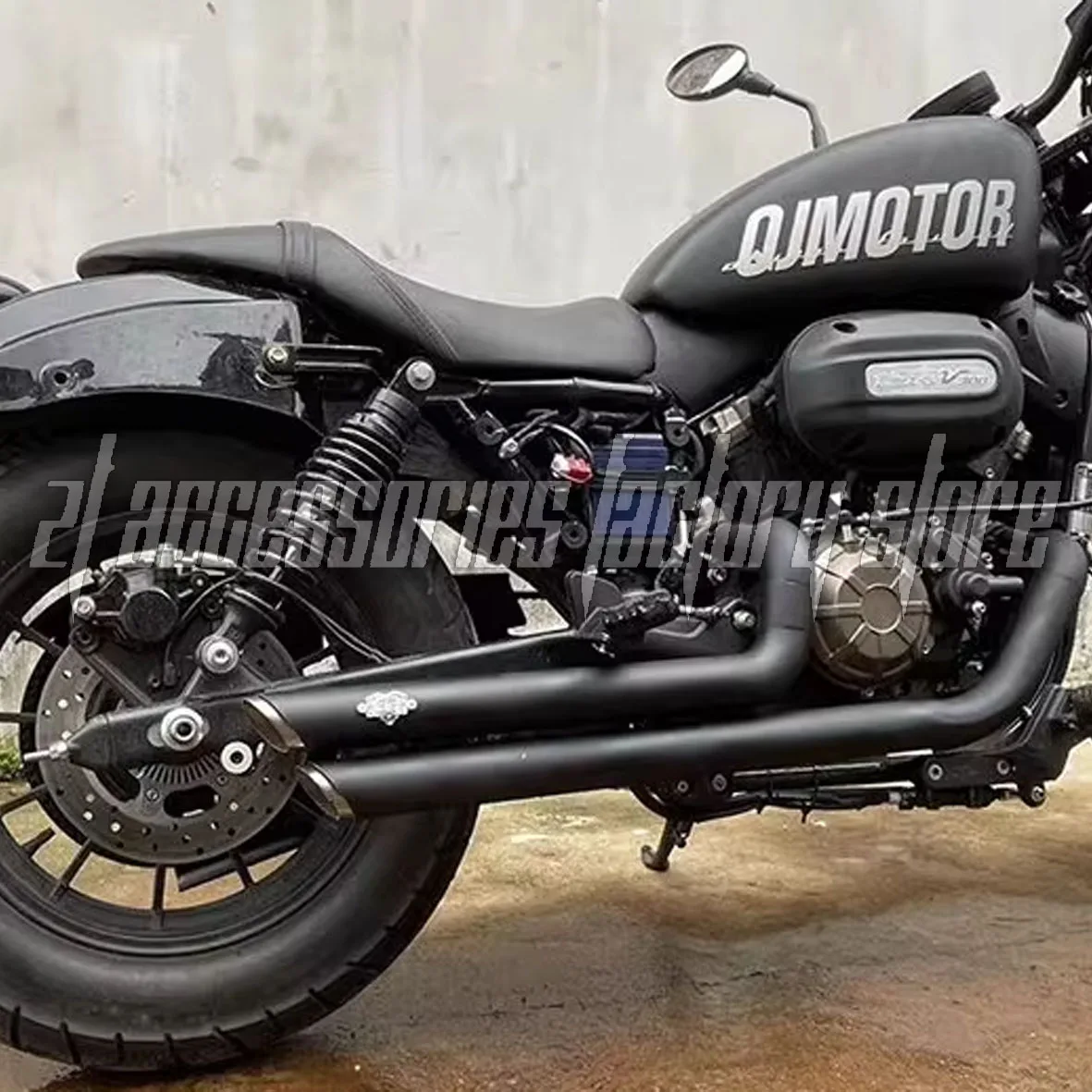 Подходит для QJMotor SRV250 SRV300 SRV350, выхлопная труба глушителя мотоцикла, правая двойная труба, материал из нержавеющей стали 
Подходит для QJMotor SRV250 SRV300 SRV350, выхлопная труба глушителя мотоцикла, правая двойная труба, материал из нержавеющей стали