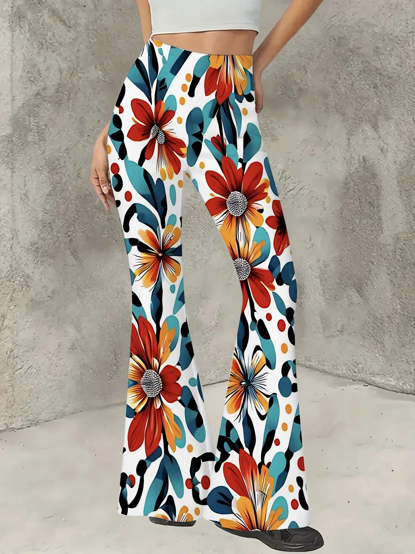Plus Size All-Over Print Flare Pants Women Stretchy High Waist Bell Bottom
Plus Size All-Over Print Flare Pants Women Stretchy High Waist Bell Bottom