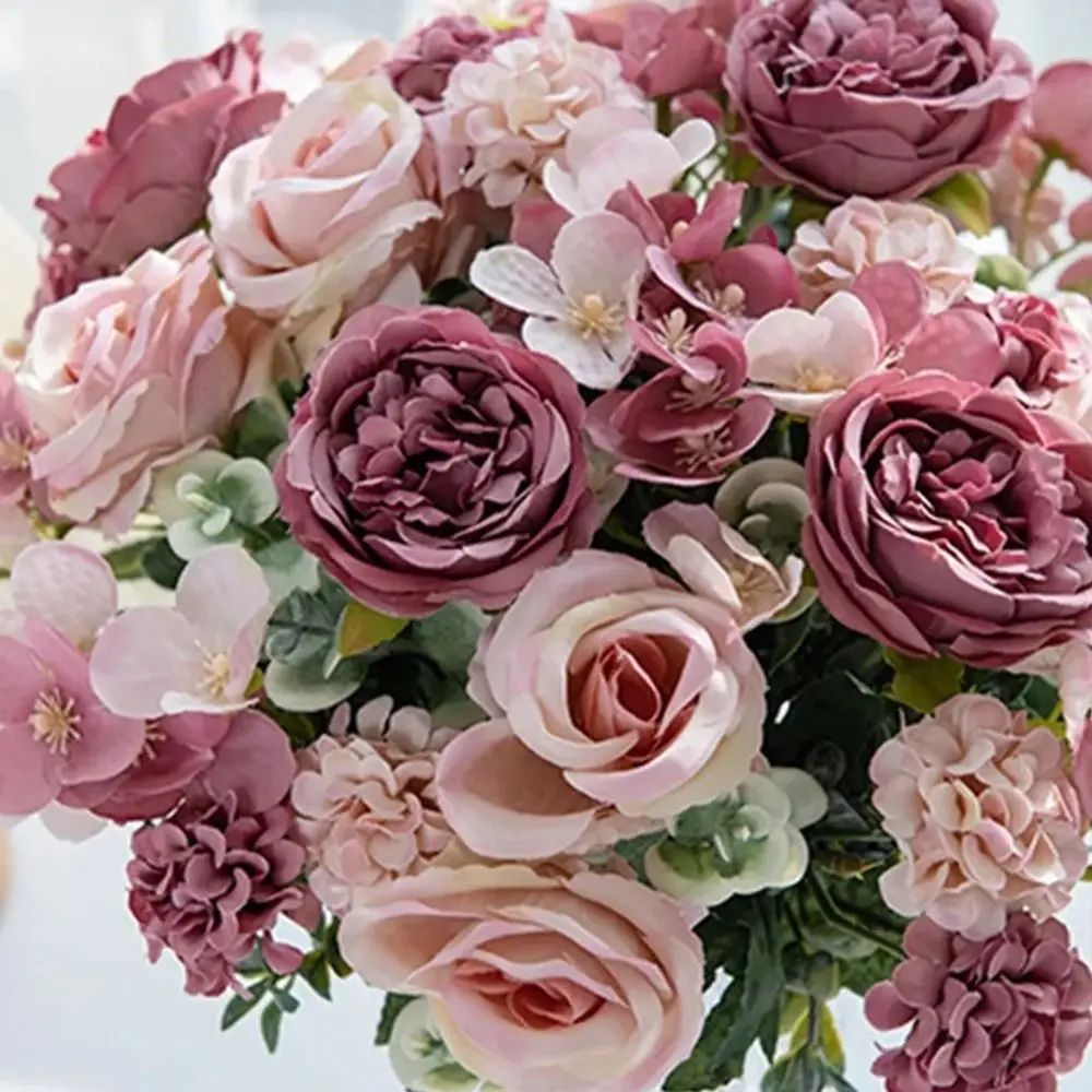 7 Forks Artificial Rose Flower Multicolor Photo Props Faux Peony Flower DIY Accessories Simulation Hydrangea Flower
7 Forks Artificial Rose Flower Multicolor Photo Props Faux Peony Flower DIY Accessories Simulation Hydrangea Flower