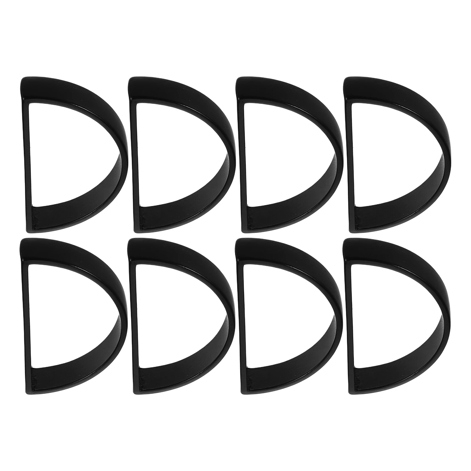 8pcs Napkin D-Shaped Modern Metal Table Decor Serviette Holders Secure Half Circle Design for Party Bulk Napkin Rings Black
8pcs Napkin D-Shaped Modern Metal Table Decor Serviette Holders Secure Half Circle Design for Party Bulk Napkin Rings Black