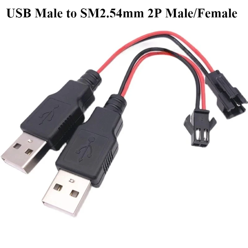 2/5/10/30Pcs/lot USB Male to SM2.54mm 2P Male/Female terminal cable wire Connector USB charging cable length 10/20/50cm 22AWG
2/5/10/30Pcs/lot USB Male to SM2.54mm 2P Male/Female terminal cable wire Connector USB charging cable length 10/20/50cm 22AWG