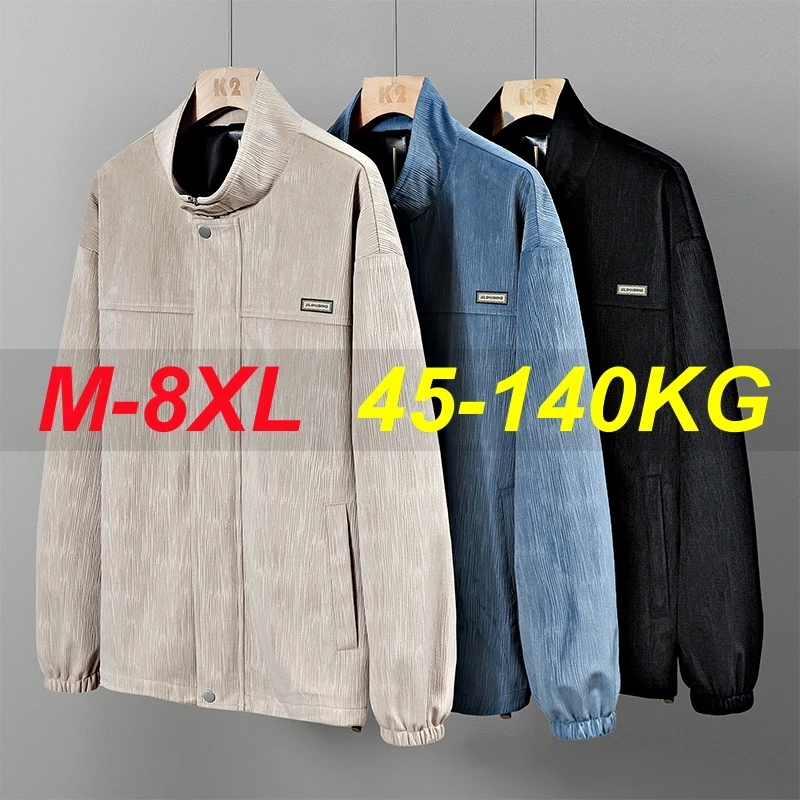 2025 Spring Men Corduroy Jackets Oversize 8XL 7XL 6XL Fashion Windproof Outdoor Solid Color Plus Size Stand Collar Loose Coat
2025 Spring Men Corduroy Jackets Oversize 8XL 7XL 6XL Fashion Windproof Outdoor Solid Color Plus Size Stand Collar Loose Coat