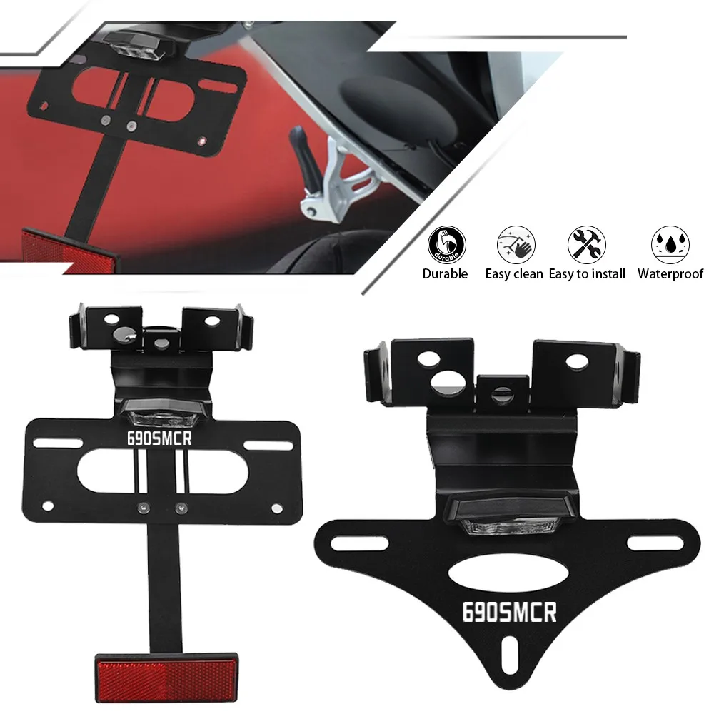 690 EnduroR 690SMCR License Plate Holder Bracket Rear Tail Tidy Fender Eliminator Kit FOR 690 Enduro R 690 SMCR SMC R 2019-2024
690 EnduroR 690SMCR License Plate Holder Bracket Rear Tail Tidy Fender Eliminator Kit FOR 690 Enduro R 690 SMCR SMC R 2019-2024