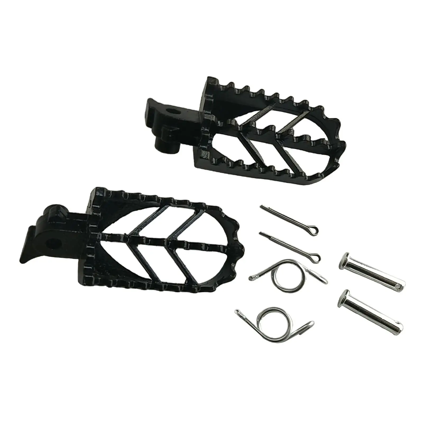 Black Cast Steel Footrest Foot Pegs Set Motorcycle Pegs with Springs and Pins for KLX110 50cc 70cc 110cc Dirt Bike
Black Cast Steel Footrest Foot Pegs Set Motorcycle Pegs with Springs and Pins for KLX110 50cc 70cc 110cc Dirt Bike