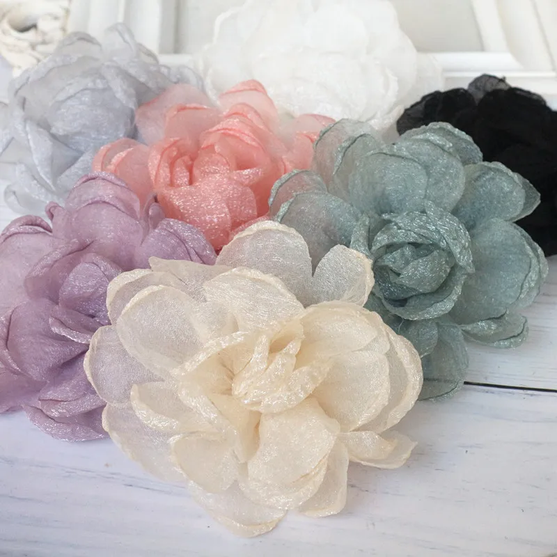 10PCS/Lot 7CM Organza Chiffon Fabric Gauze Flower For Wedding Dress Hats Slippers Hair Accessories DIY Gift Packaging Decoration
10PCS/Lot 7CM Organza Chiffon Fabric Gauze Flower For Wedding Dress Hats Slippers Hair Accessories DIY Gift Packaging Decoration