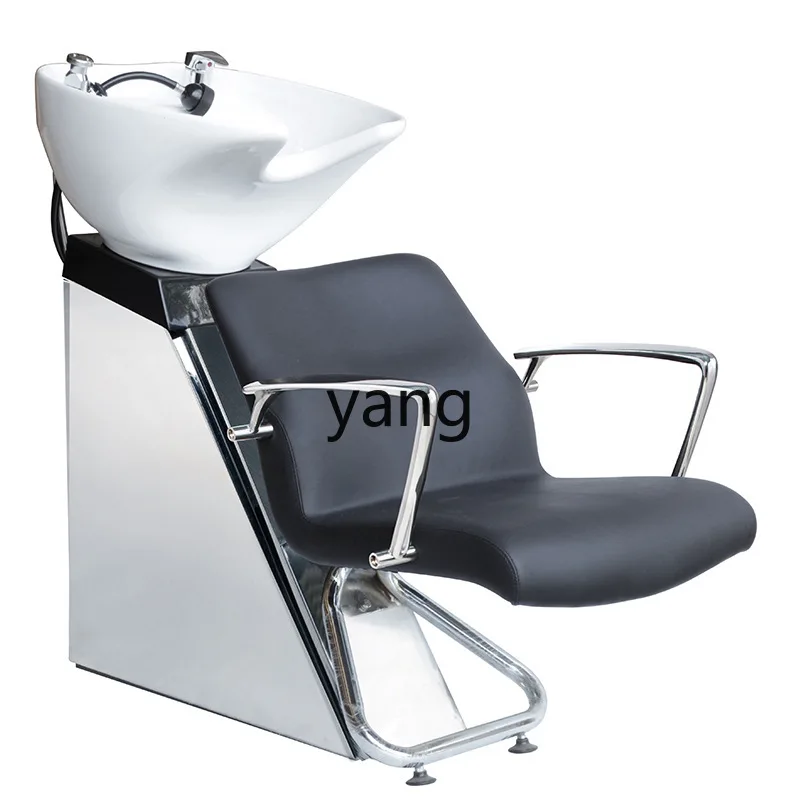 LMM small shampoo bed hairdresser ceramic water basin semi-lying flush bed
LMM small shampoo bed hairdresser ceramic water basin semi-lying flush bed