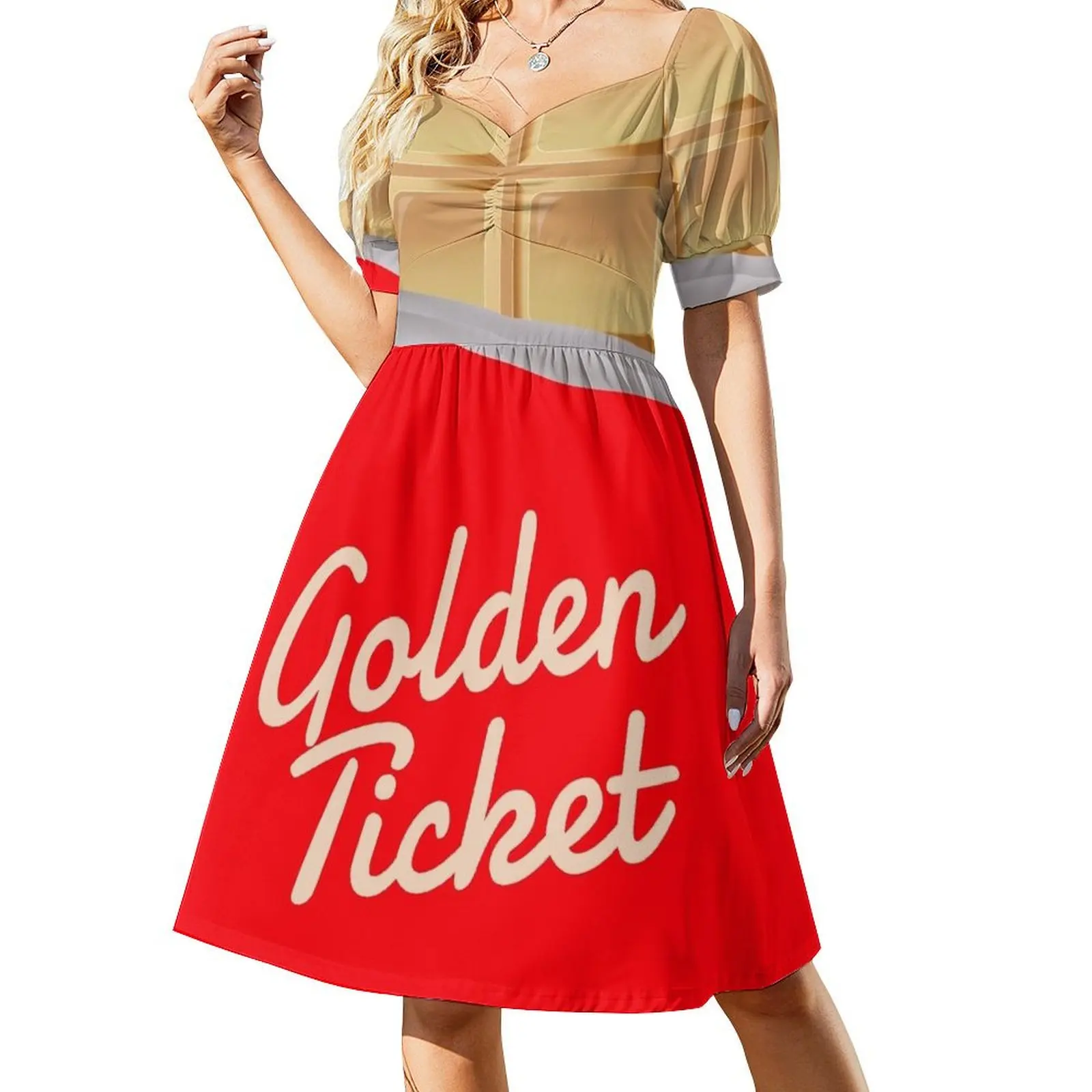 Golden Ticket Chocolate Short-Sleeved Dress party dresses woman dress women elegant luxury Woman clothes
Golden Ticket Chocolate Short-Sleeved Dress party dresses woman dress women elegant luxury Woman clothes