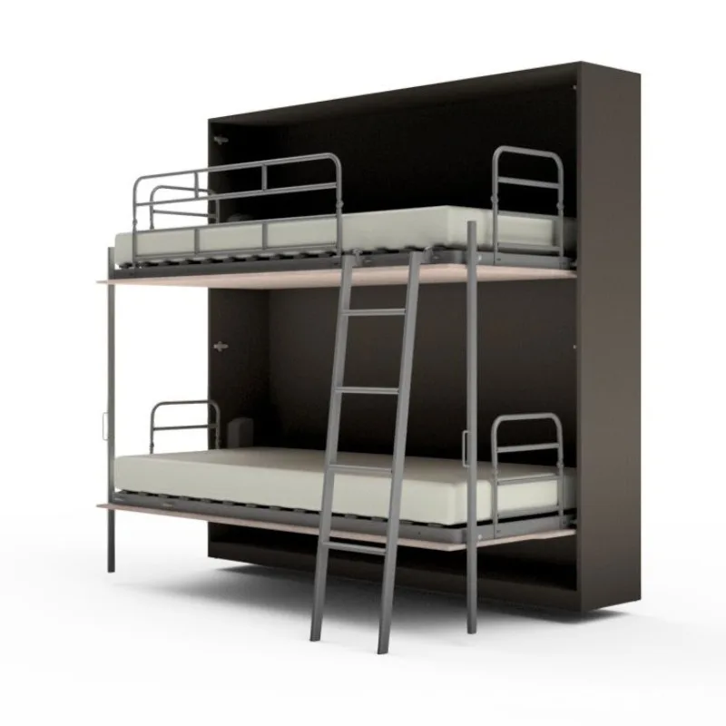 Five accessories upper and lower bunk invisible bed folding positive rollover Murphy bed hidden double wall bed
Five accessories upper and lower bunk invisible bed folding positive rollover Murphy bed hidden double wall bed