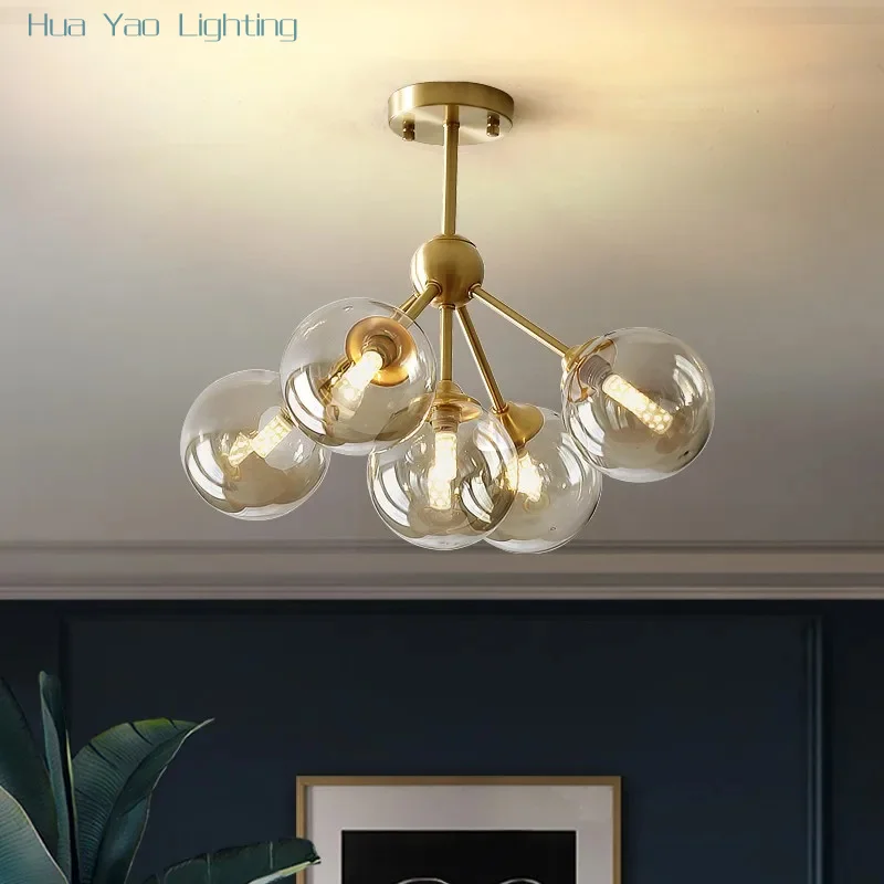 Modern Ceiling Chandelier Nordic Simplicity Copper Hanging lights Bedroom LED Decoration lighting indoor aisle illumination
Modern Ceiling Chandelier Nordic Simplicity Copper Hanging lights Bedroom LED Decoration lighting indoor aisle illumination
