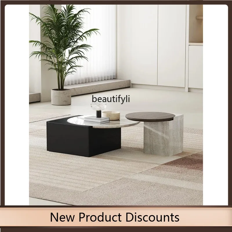 K185 Living Room Home round Combined Tea Table Designer Simple Modern Natural Marble Tea Table
K185 Living Room Home round Combined Tea Table Designer Simple Modern Natural Marble Tea Table