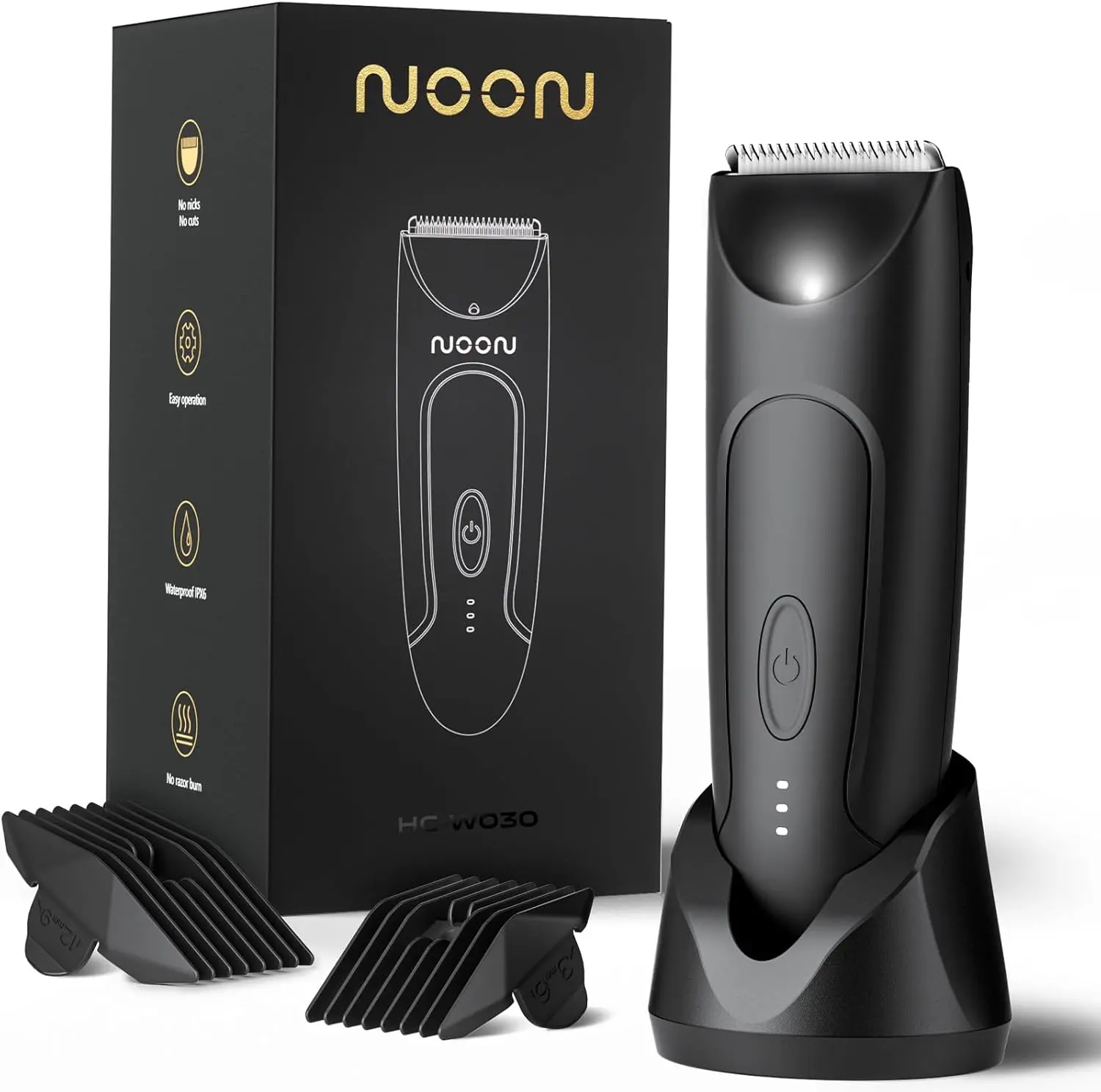 Waterproof Rechargeable Hair Trimmer for Men & Women, Adjustable Length, Multifunctional Shaver with LED
Waterproof Rechargeable Hair Trimmer for Men & Women, Adjustable Length, Multifunctional Shaver with LED