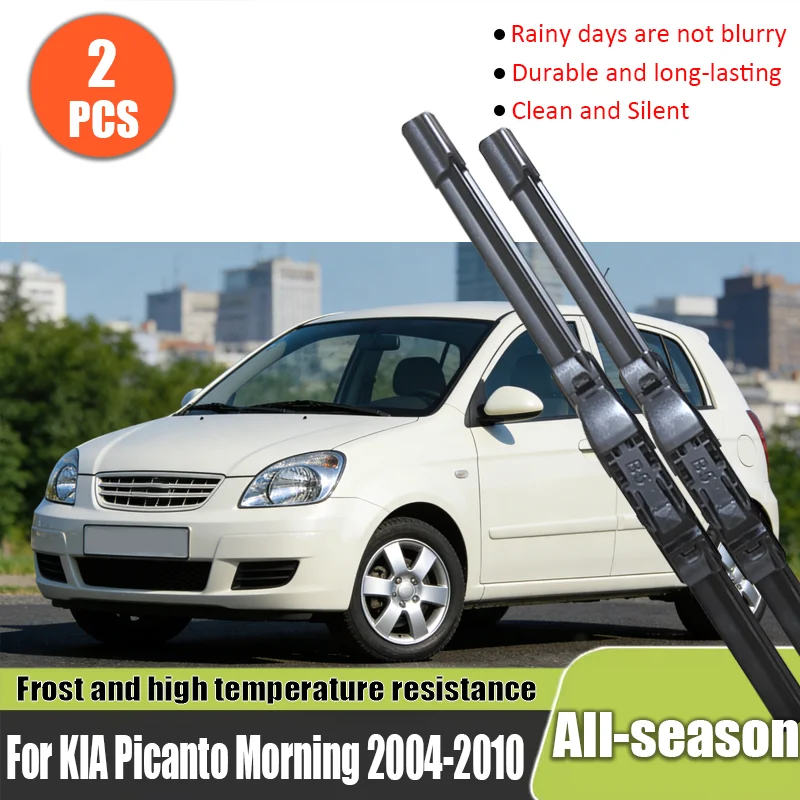For KIA Picanto Morning 2004-2010 Wiper 22"+16"Wiper, silicone coating, silent wiping, anti-aging
For KIA Picanto Morning 2004-2010 Wiper 22"+16"Wiper, silicone coating, silent wiping, anti-aging