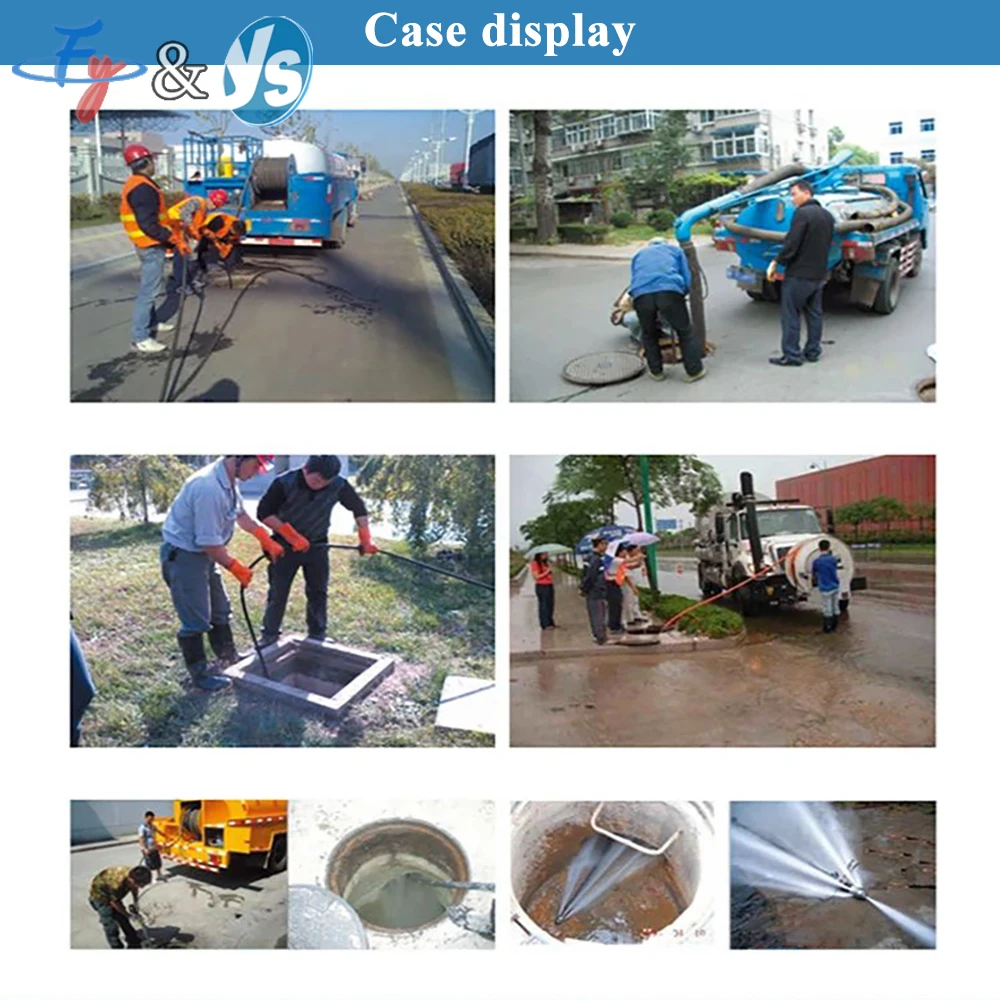 High Pressure Rotating Sewer Jetter Nozzle Stainless Steel Water Jet Cleaning Head for Drain Pipe Sewer Cleaning Machine Tool
High Pressure Rotating Sewer Jetter Nozzle Stainless Steel Water Jet Cleaning Head for Drain Pipe Sewer Cleaning Machine Tool