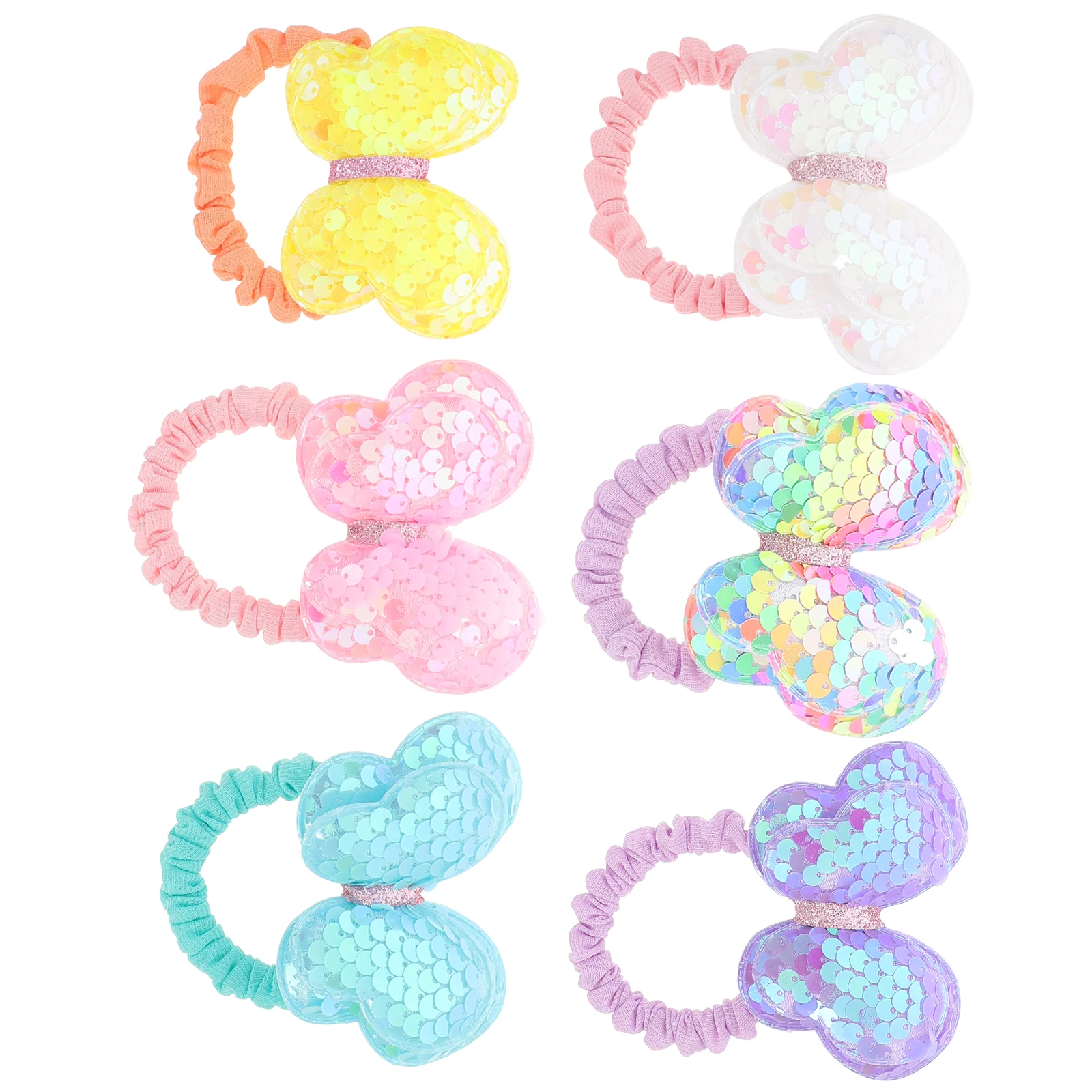 6 Pcs Sequin Bowknot Scrunchies Elastic Hair Ropes Girls Hairbands Bulk Fabric Ties Ponytail Holders Hair Accessories
6 Pcs Sequin Bowknot Scrunchies Elastic Hair Ropes Girls Hairbands Bulk Fabric Ties Ponytail Holders Hair Accessories