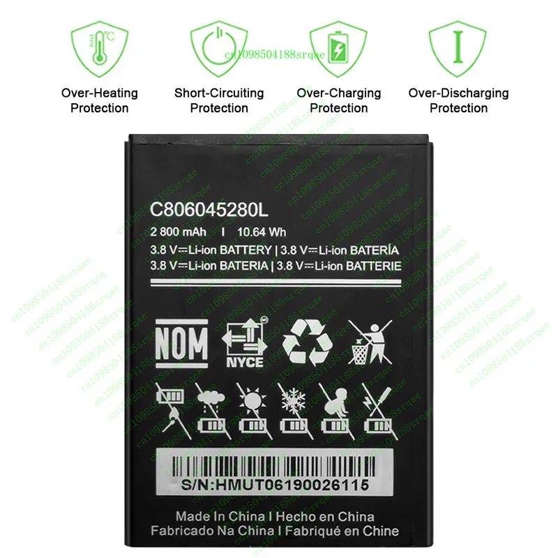 C 806045280 L New Rechargeable Battery 2800mAh For BLU G6 G0210UU & V7 V0430UU"% Test"
C 806045280 L New Rechargeable Battery 2800mAh For BLU G6 G0210UU & V7 V0430UU"% Test"
