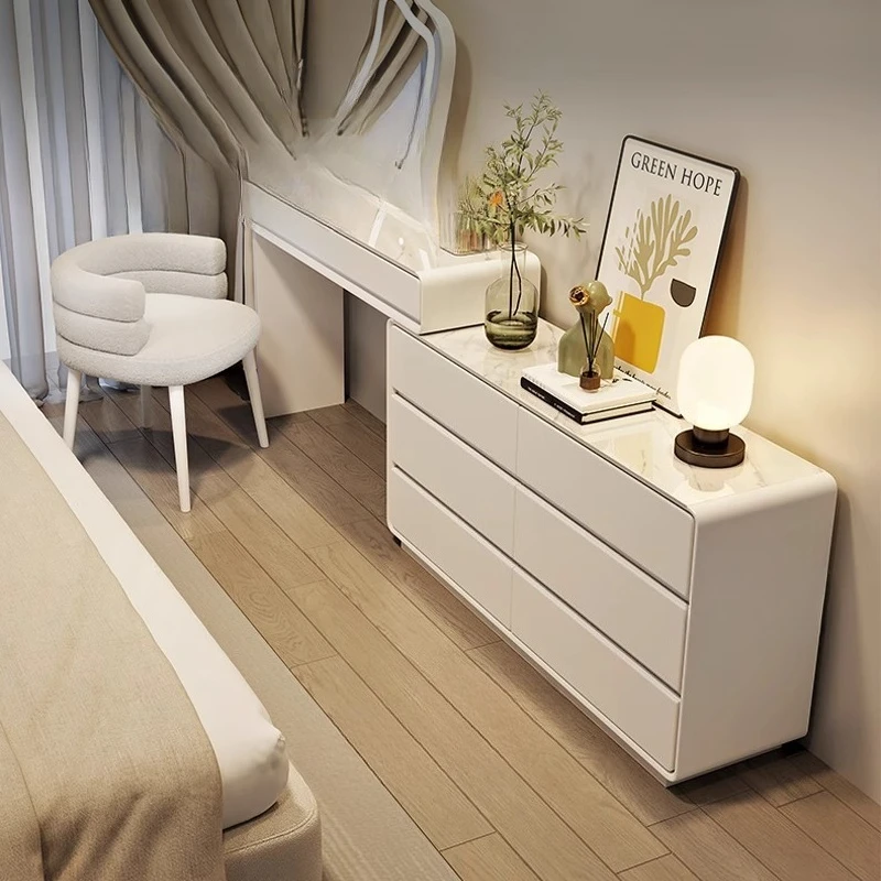 Light Luxury Cream Style Solid Wood Dressing Table Bucket Cabinet Integrated Storage Cabinet Modern And Simple Makeup Vanities
Light Luxury Cream Style Solid Wood Dressing Table Bucket Cabinet Integrated Storage Cabinet Modern And Simple Makeup Vanities