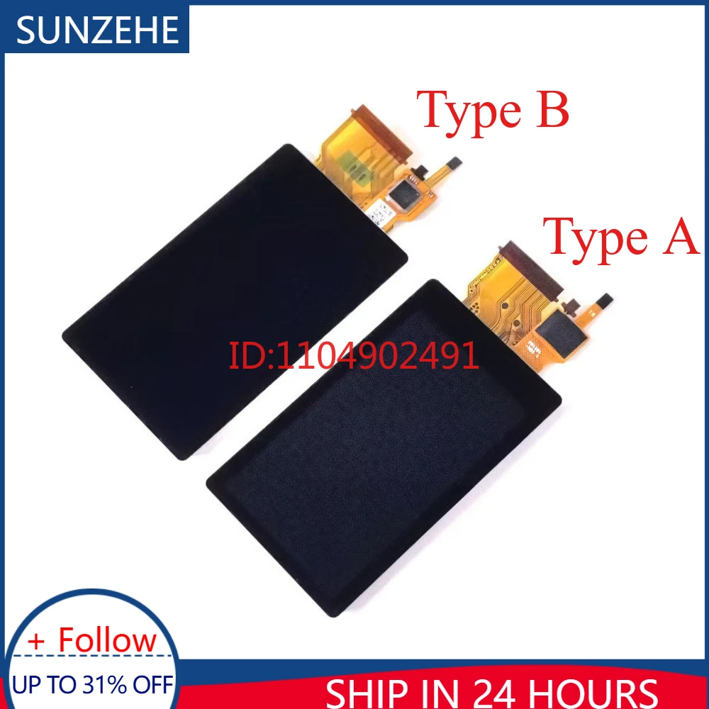 Brand New for Sony ILCE-6100 A6100 A6400 A6600 LCD Display Screen (Type A & B) Camera Repair Replacement Part
Brand New for Sony ILCE-6100 A6100 A6400 A6600 LCD Display Screen (Type A & B) Camera Repair Replacement Part