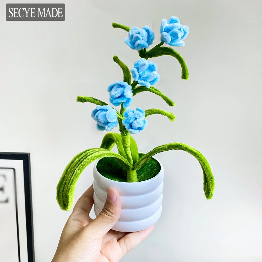 Blue Chenille Stem Artificial Flower Bonsai Artificial Flower Potted Indoor Party Decor Home Living Room Desktop Decoration L41
Blue Chenille Stem Artificial Flower Bonsai Artificial Flower Potted Indoor Party Decor Home Living Room Desktop Decoration L41