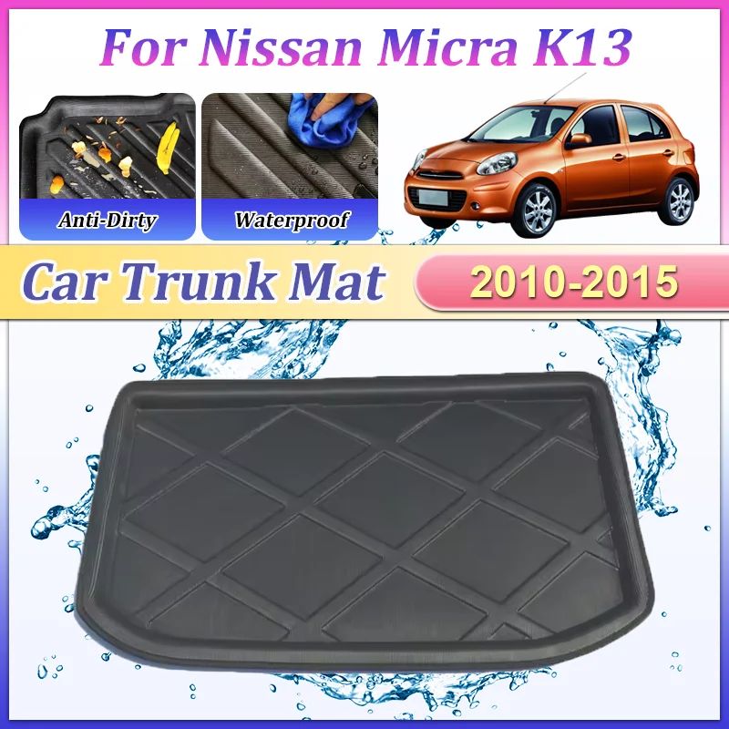 EVA Car Rear Trunk mat For Nissan Micra March K13 2010-2015 2012 Anti-Slip Waterproof Protective Storage Pad Carpet Accessories
EVA Car Rear Trunk mat For Nissan Micra March K13 2010-2015 2012 Anti-Slip Waterproof Protective Storage Pad Carpet Accessories
