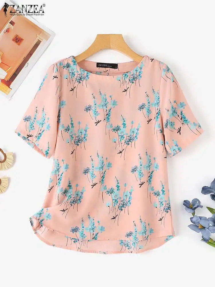 ZANZEA Casual Vintage Shirts 2024 Summer Simple Half Sleeve Holiday Blouses Women Floral Print O Neck Oversized Tops Blusas
ZANZEA Casual Vintage Shirts 2024 Summer Simple Half Sleeve Holiday Blouses Women Floral Print O Neck Oversized Tops Blusas