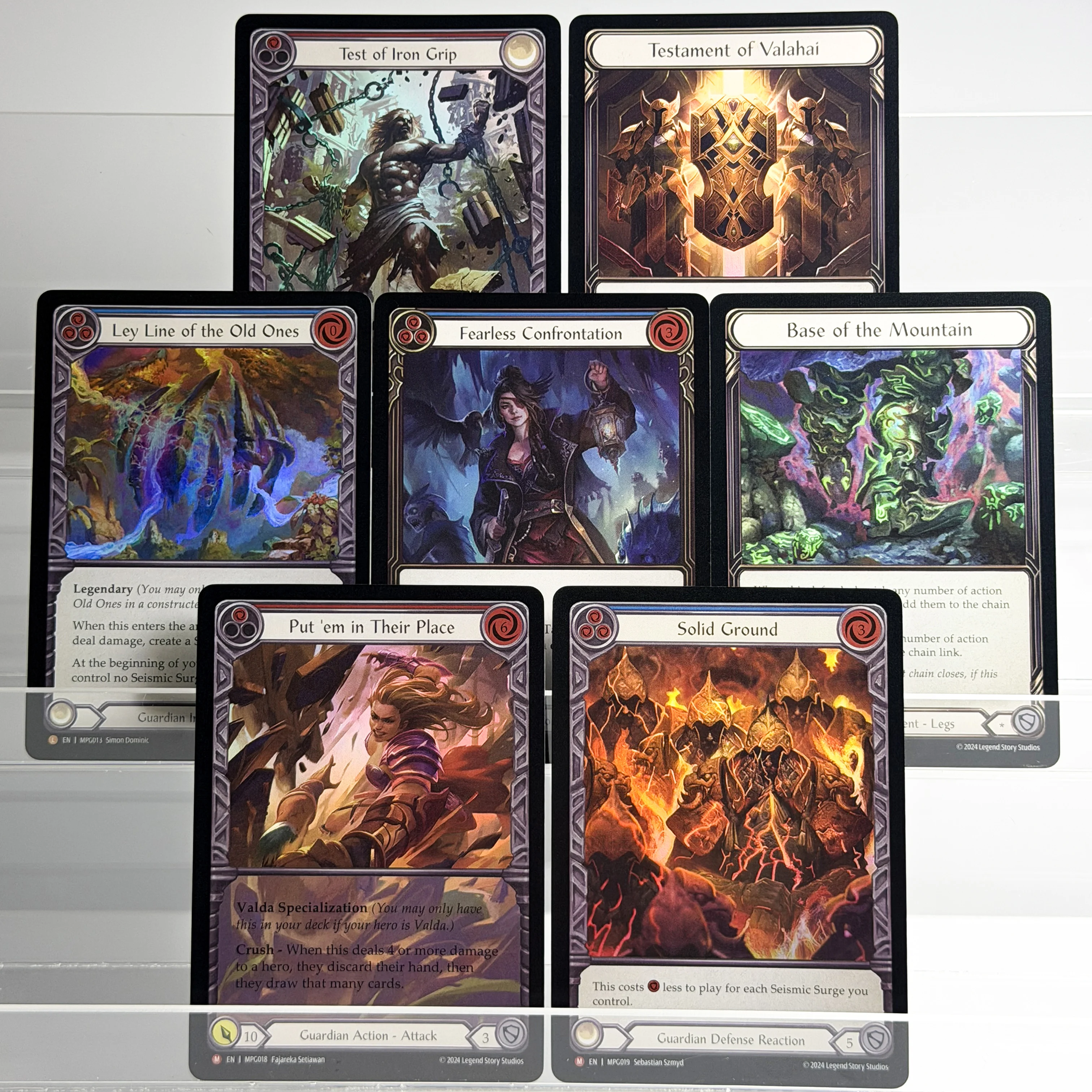 FAB Flesh and Blood MPG Guardian Generic Legendary Ley Line of the Old Ones Rainbow Foil Proxy Collectible TCG Cards
FAB Flesh and Blood MPG Guardian Generic Legendary Ley Line of the Old Ones Rainbow Foil Proxy Collectible TCG Cards