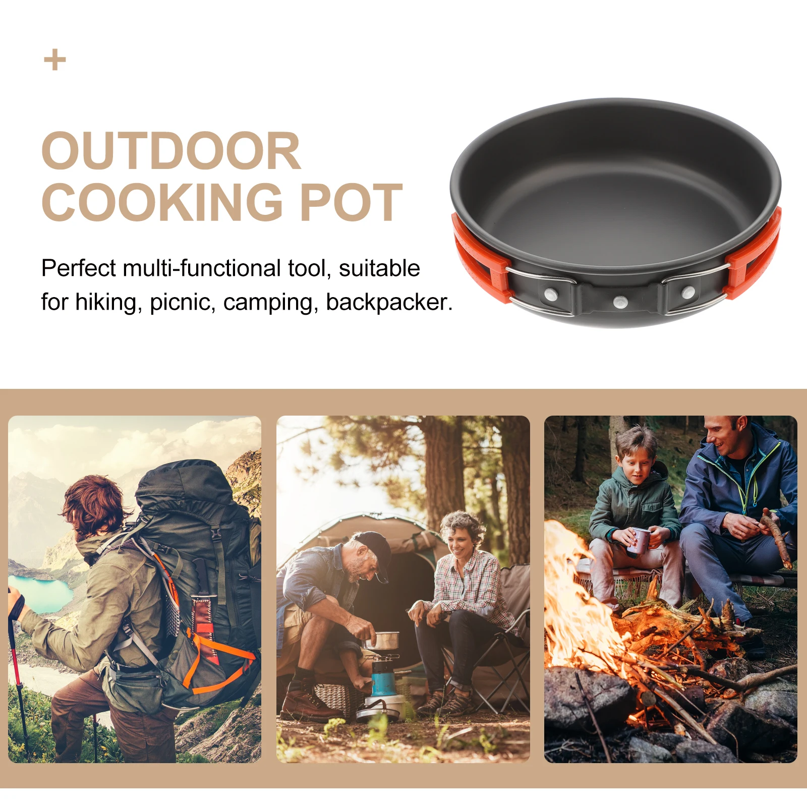 Portable Frying Pan Durable Outdoor Cooker Stainless Steel Aluminum Camping Utensils Travel Hiking Picnic Anti scald H
Portable Frying Pan Durable Outdoor Cooker Stainless Steel Aluminum Camping Utensils Travel Hiking Picnic Anti scald H