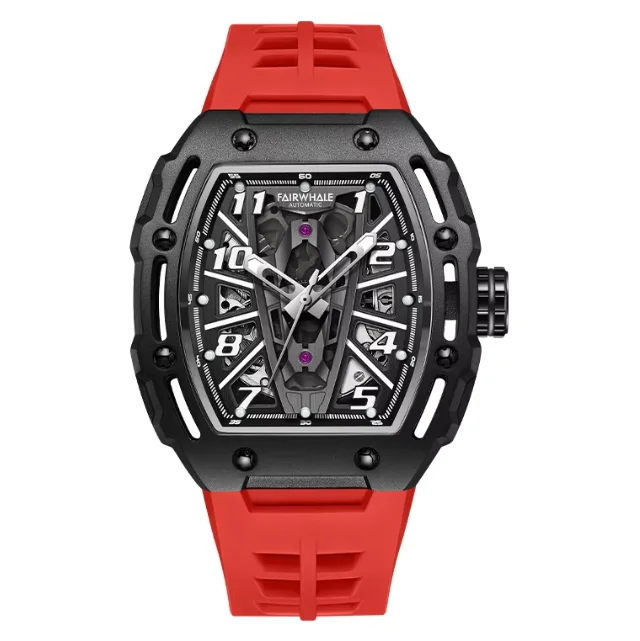 Mark Fairwhale Men Automatic Watch 44mm Tonneau Mechanical Wristwatch 50m Waterproof Luminous Skeleton Dial Slicone Strap
Mark Fairwhale Men Automatic Watch 44mm Tonneau Mechanical Wristwatch 50m Waterproof Luminous Skeleton Dial Slicone Strap