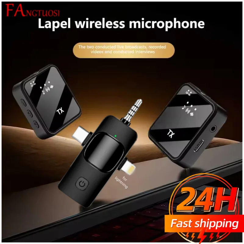 3in1 Wireless Lavalier Microphone for Camera,Android,iPhone,Microphone for Video Recording Recording Podcast Noise Reduction Mic
3in1 Wireless Lavalier Microphone for Camera,Android,iPhone,Microphone for Video Recording Recording Podcast Noise Reduction Mic
