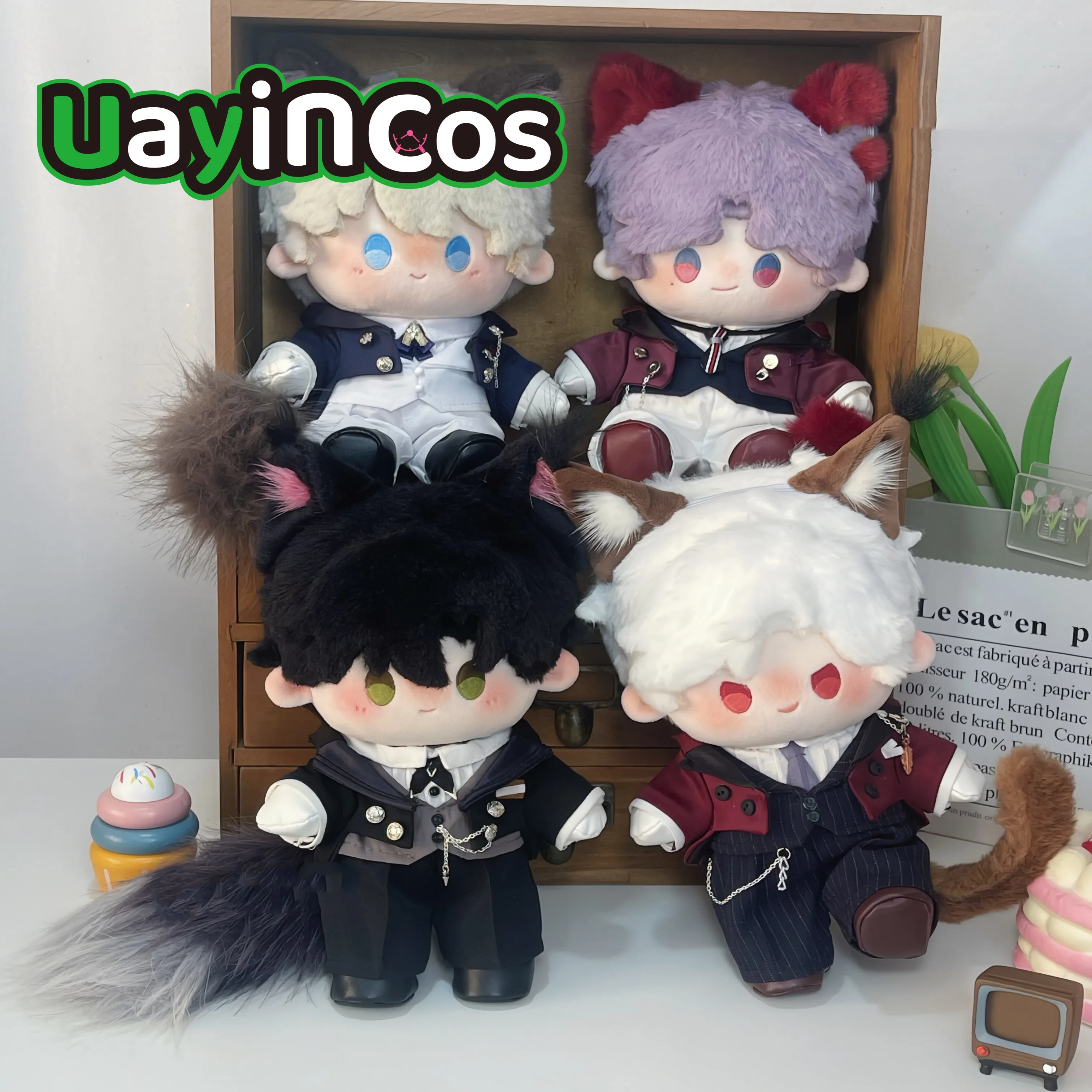 20cm Doll Clothes Love and Deepspace Sylus Caleb Xavier Rafayel Zayne Ears Tail Coat Tie Gloves Shoes Suit Anime Toy Kids Gifts
20cm Doll Clothes Love and Deepspace Sylus Caleb Xavier Rafayel Zayne Ears Tail Coat Tie Gloves Shoes Suit Anime Toy Kids Gifts