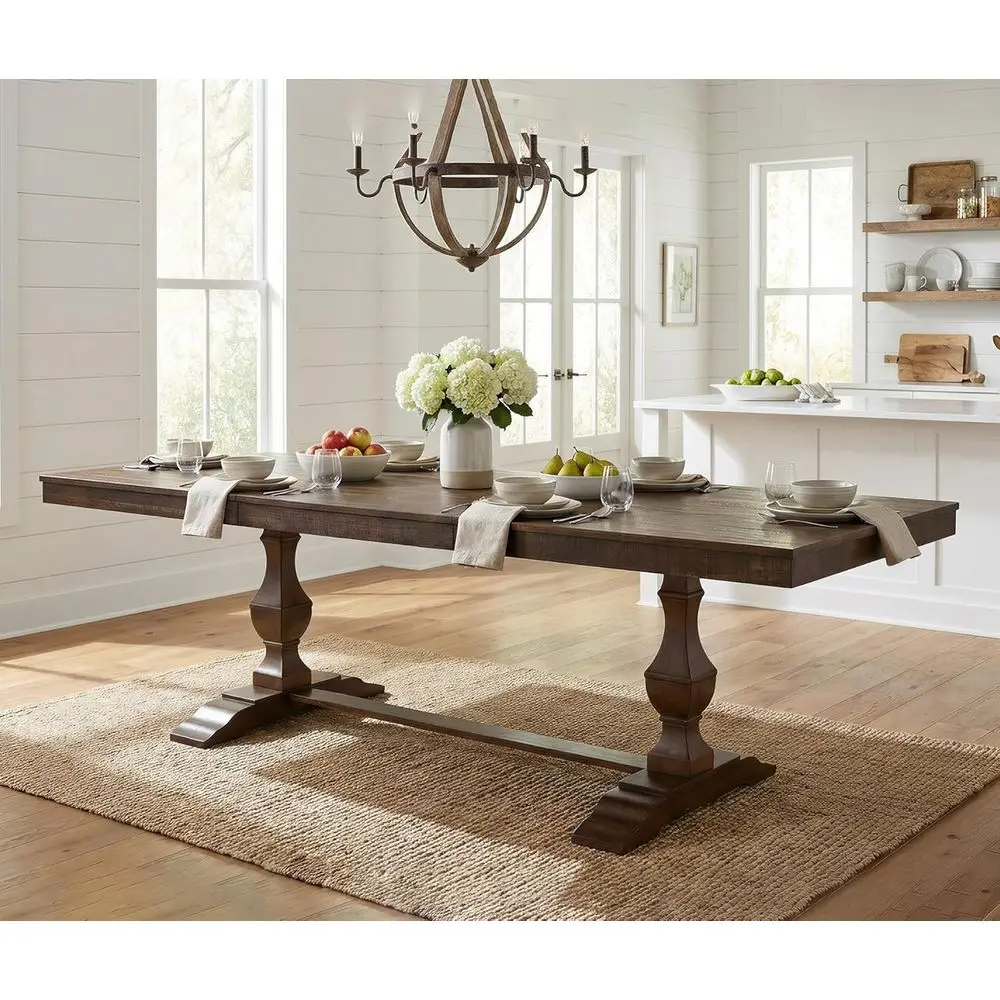 74.8-inch Long Vintage armhouse Dining Table or 6-8 People,Sturdy Wooden e,Weathered Textured Tabletop,Solid Wood Double Pedesta
74.8-inch Long Vintage armhouse Dining Table or 6-8 People,Sturdy Wooden e,Weathered Textured Tabletop,Solid Wood Double Pedesta