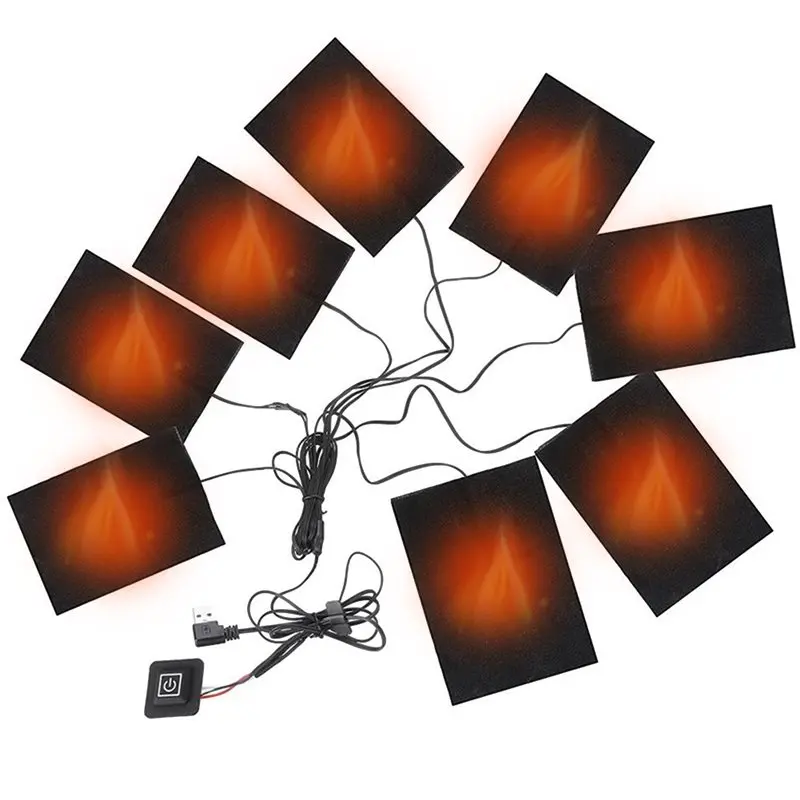 CKFAM-Electric Heating Sheet USB Clothes Heater Pad 3 Gear Adjustable Temperature Warmer Pad For Vest Jacket
CKFAM-Electric Heating Sheet USB Clothes Heater Pad 3 Gear Adjustable Temperature Warmer Pad For Vest Jacket