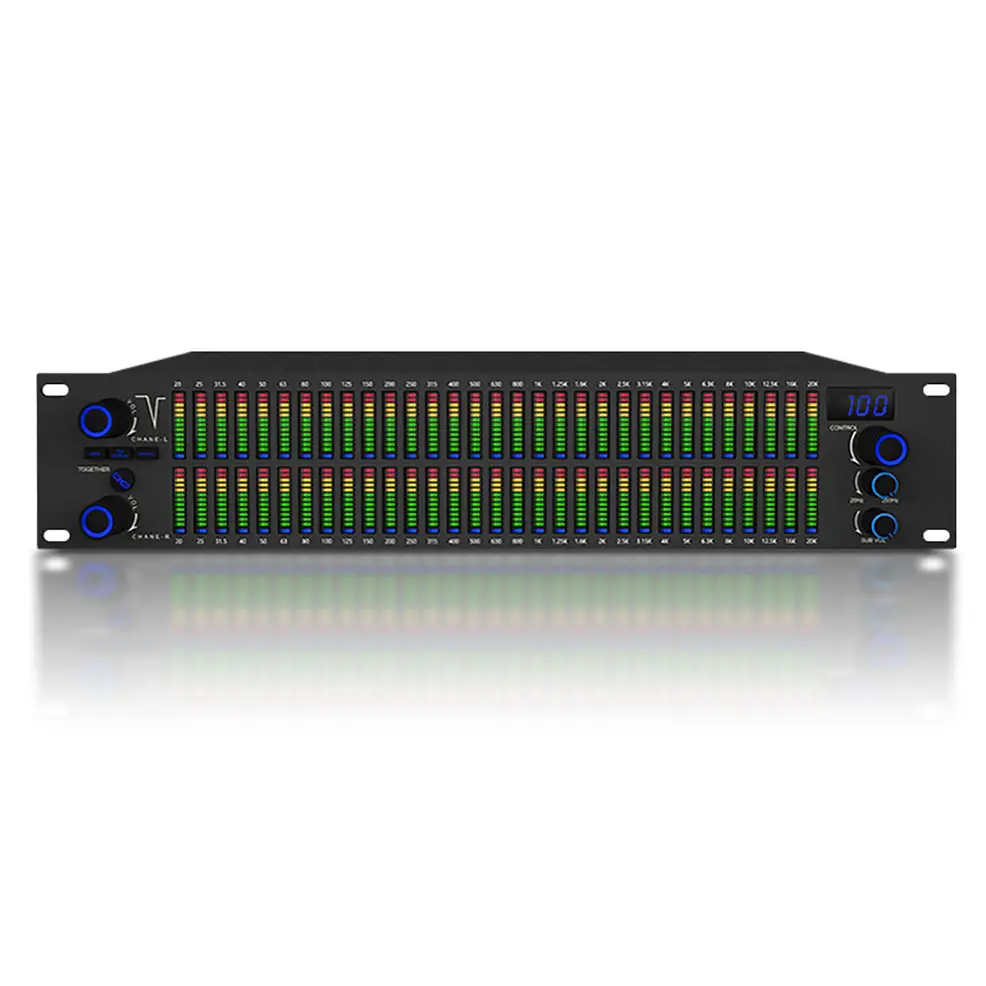 E312 Stereo dual graphics spectrum display Digital equalizer Karaoke audio equalizer new product
E312 Stereo dual graphics spectrum display Digital equalizer Karaoke audio equalizer new product