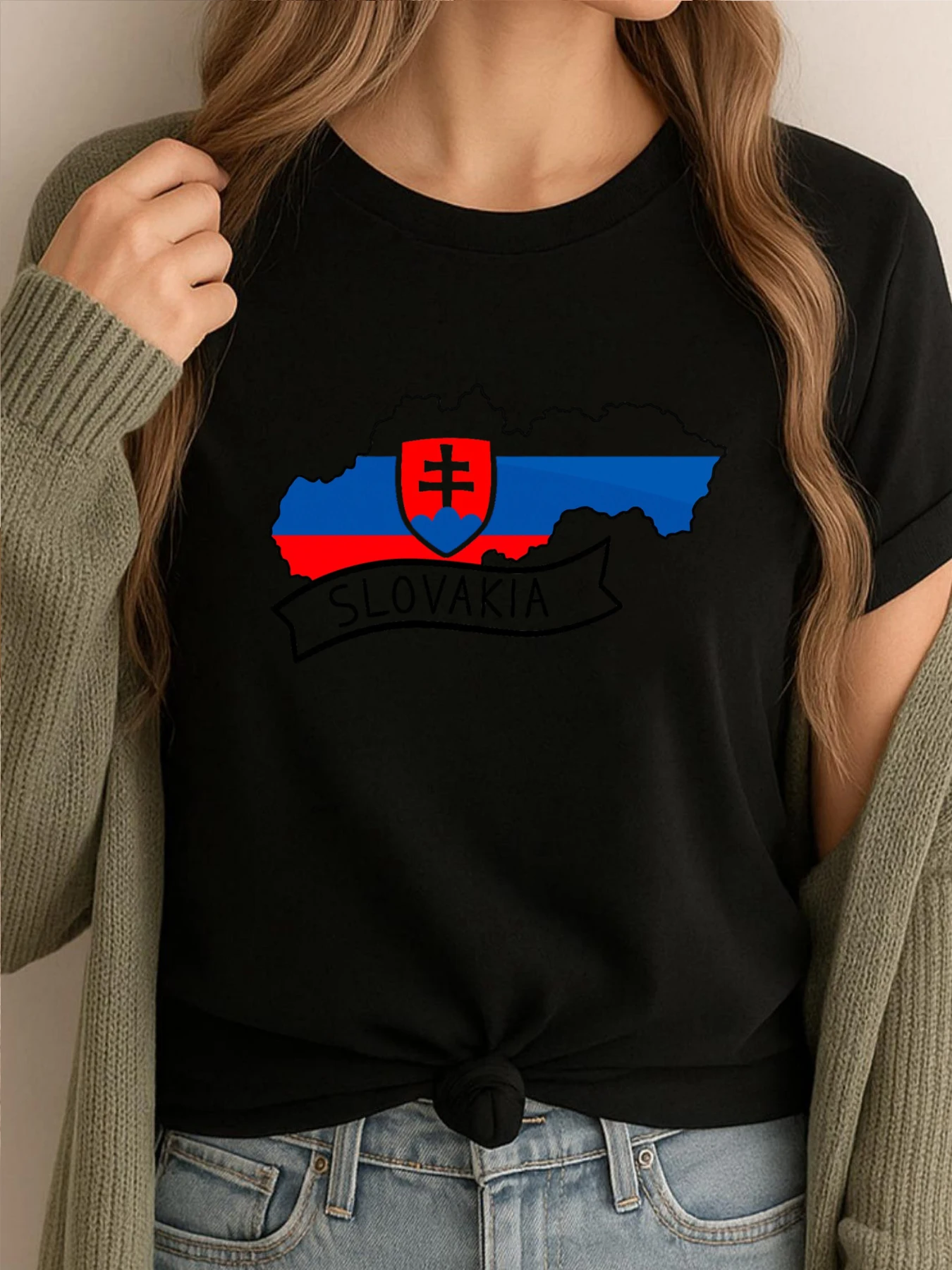 Female Tops Slovakia Flag Map Brand T Shirt Graphic Shirts Women Streetwear Oversized Printed Clothes Hip Hop
Female Tops Slovakia Flag Map Brand T Shirt Graphic Shirts Women Streetwear Oversized Printed Clothes Hip Hop