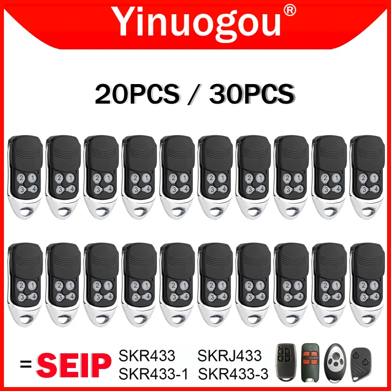 20шт30шт SEIP SKR433 SKRJ433 SKR433-3 SKR433-1 Пульт дистанционного управления для гаражных ворот 433,92 МГц для приемника TM50 TM60 TM80 TS75 TS100
20шт30шт SEIP SKR433 SKRJ433 SKR433-3 SKR433-1 Пульт дистанционного управления для гаражных ворот 433,92 МГц для приемника TM50 TM60 TM80 TS75 TS100