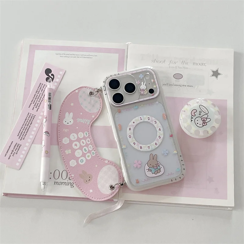 Cute Retro Phone Bunny For MagSafe Case for iPhone 15 16 17 Pro Max Shockproof Protective Cover Aesthetic Kawaii Case
Cute Retro Phone Bunny For MagSafe Case for iPhone 15 16 17 Pro Max Shockproof Protective Cover Aesthetic Kawaii Case