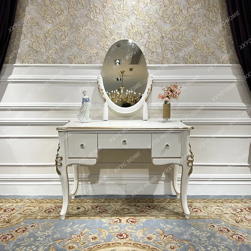 solid wood dresser court luxury bedroom princess makeup table storage carved table
solid wood dresser court luxury bedroom princess makeup table storage carved table